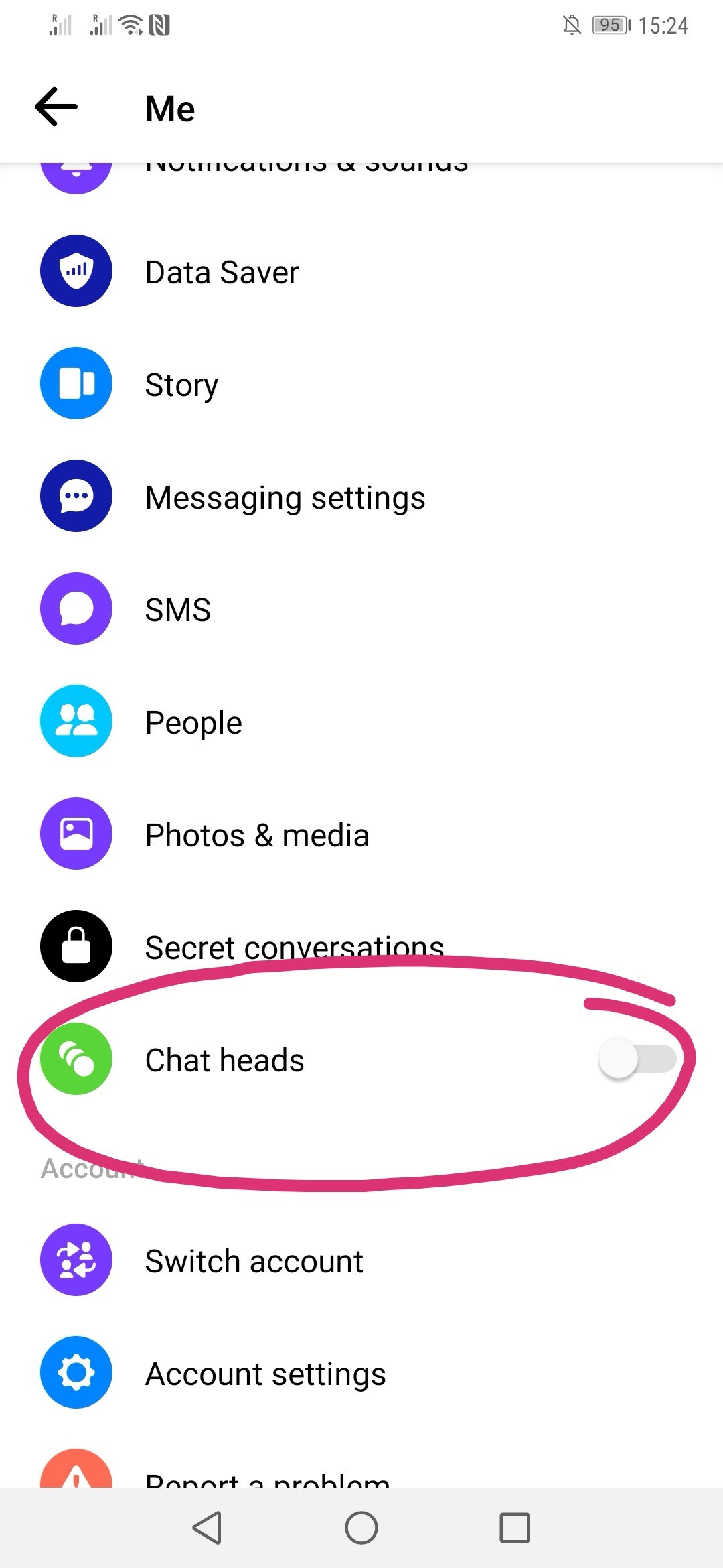 Heads chat android disable How To